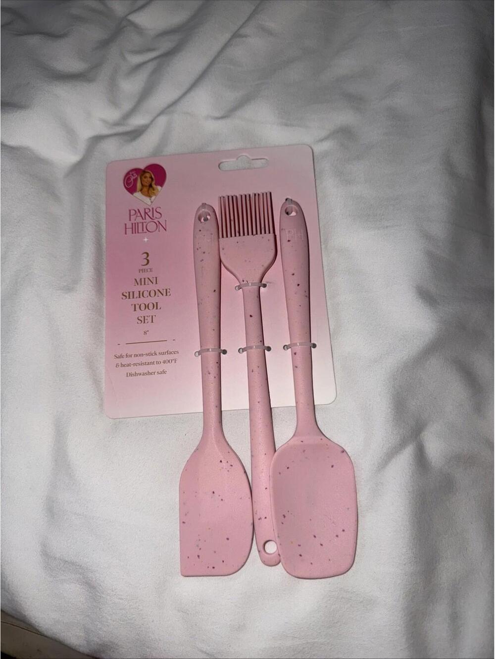 PARIS HILTON 3 PIECE MINI SILICONE TOOL SET PARIS HILTON MINI BAKING SET NEW